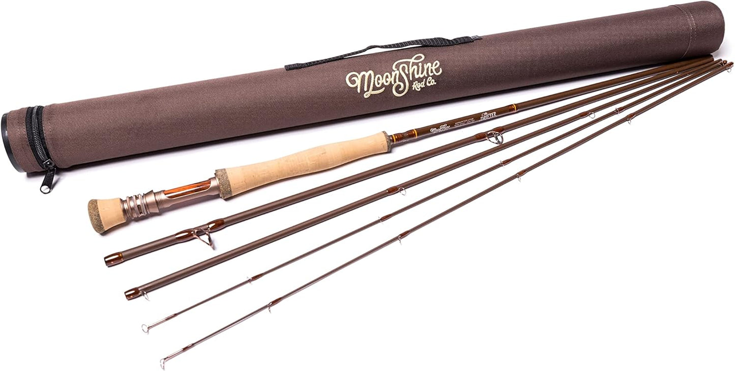Moonshine Rod Co. Fly Fishing Rod with Extra Tip and Case