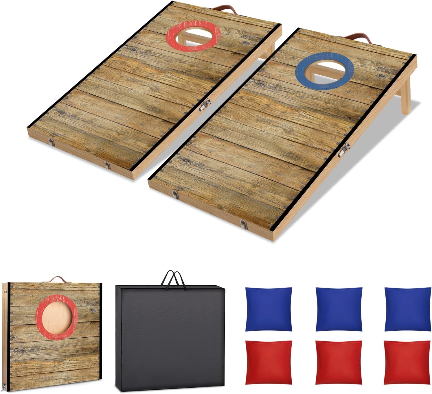 Portable Cornhole Board Set for Fun Indoor and Outdoor Games