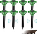 Mole Repellent for Lawns Solar Powered Ultrasonic - 8 Pack