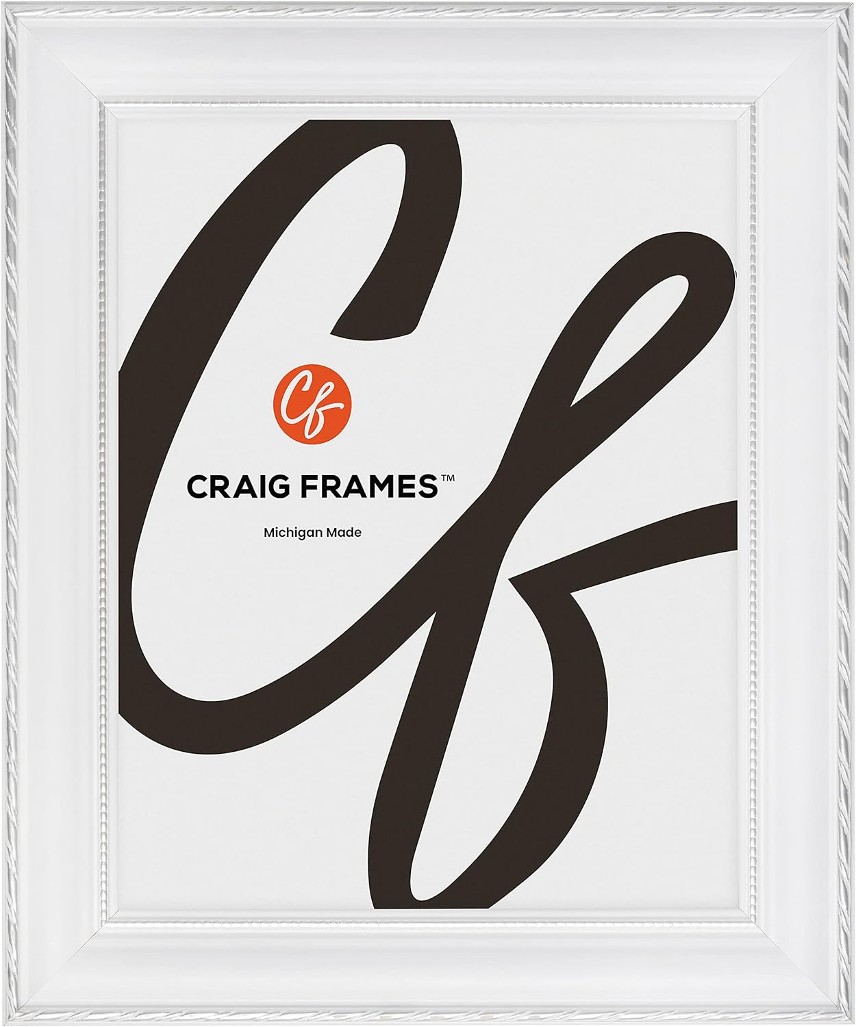 Craig Frames Victoria 24x28 Picture Frame in Ornate White and Silver