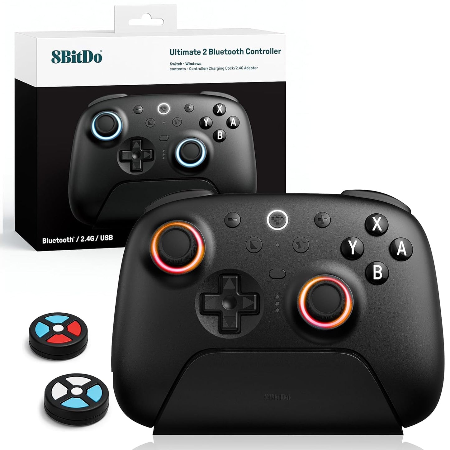 8Bitdo Ultimate 2 Bluetooth Controller with RGB Fire Ring