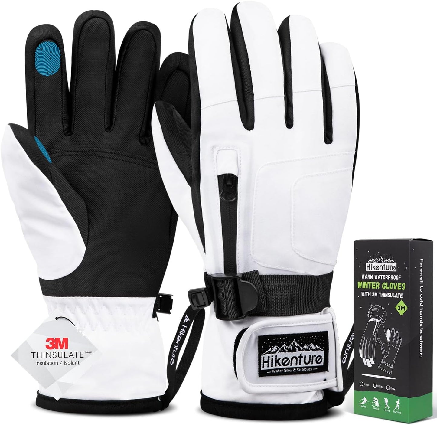 Hikenture Warm Waterproof Ski Gloves