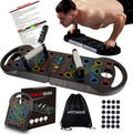 HOTWAVE Push Up Board Fitness - Portable Foldable 20 in 1 Push Up Bar