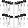 16 Pack Bulk Water Bottles - 17oz Leak Proof Sports Bottles
