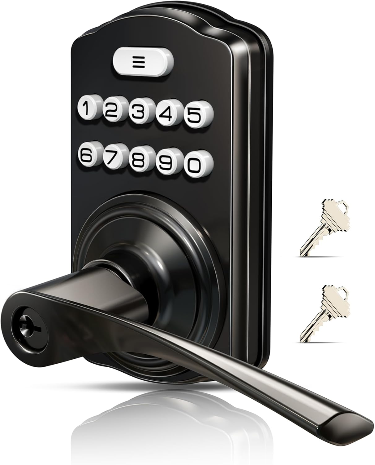 Veise Keypad Door Lock with Handle for Keyless Entry Security