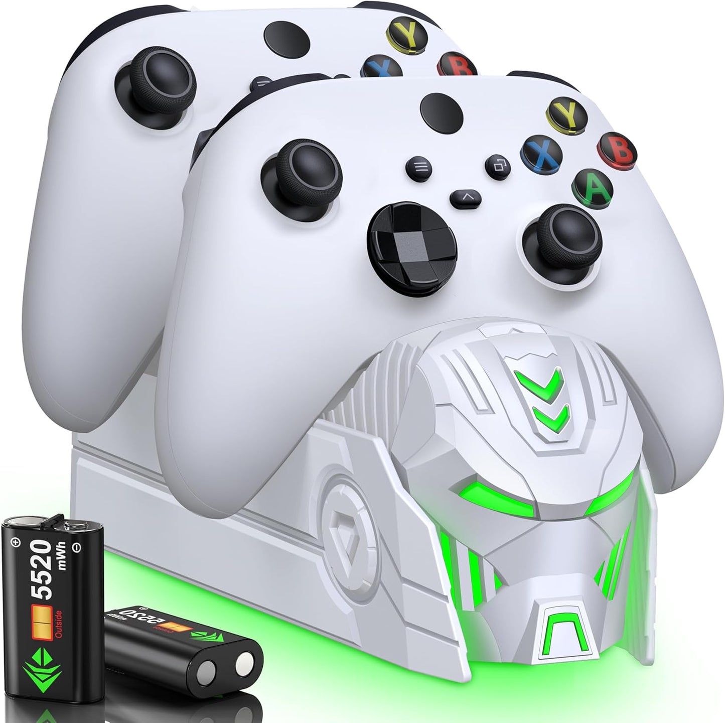 Charging Station for Xbox One Controller with 5520mWh Batteries
