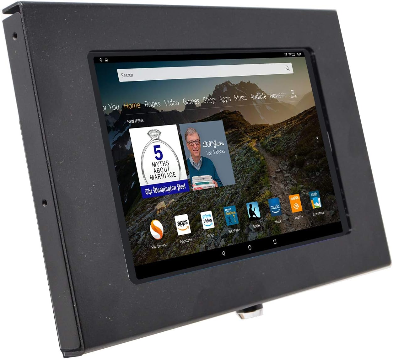 TABcare Locking Anti-Theft Metal Case for Fire HD 8 Kiosk Display