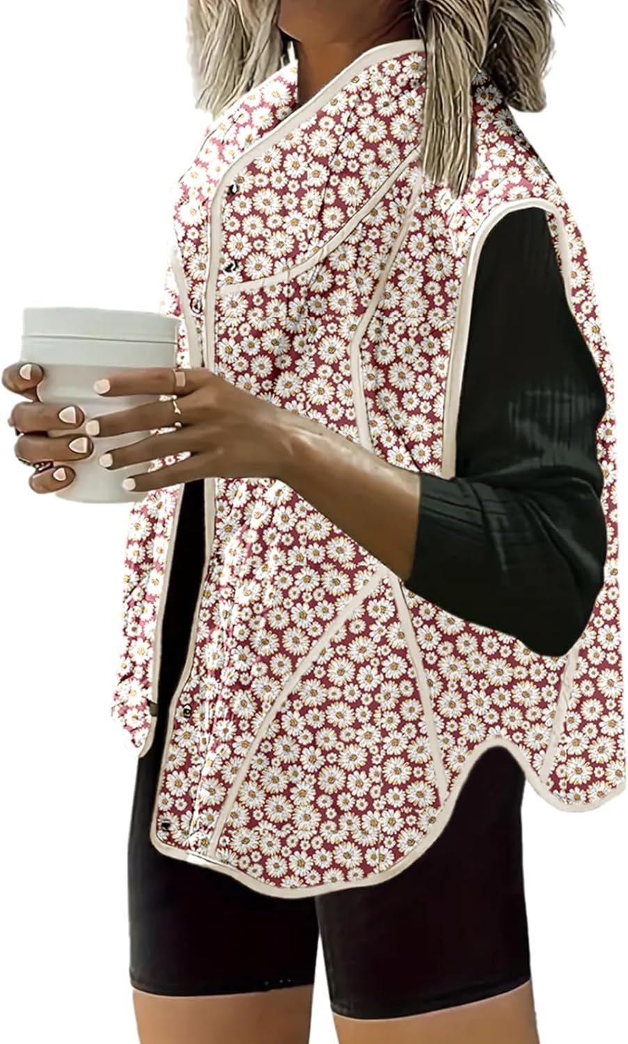 Dokotoo Women's Quilted Vest Lightweight Cropped Puffer Jacket