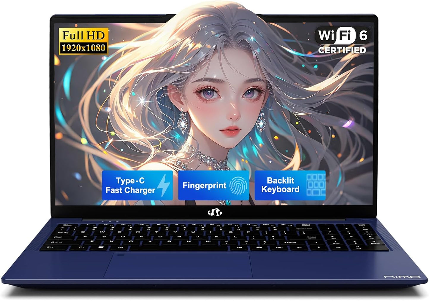NIMO 15.6 FHD Student Laptop with 16GB RAM and 1TB SSD