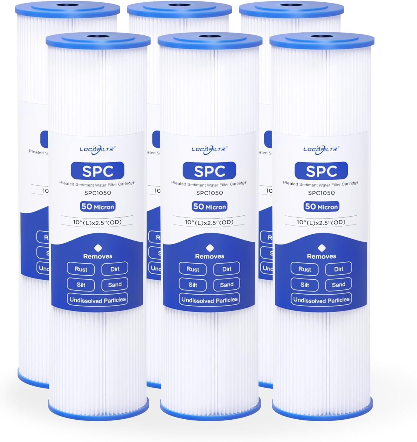 Whole House 50 Micron 10 x 2.5 Pleated Sediment Filter Cartridge