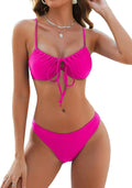 ZAFUL High Cut Bikini Set Women Two Piece Cheeky Swimwear