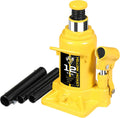 YELLOW JACKET 12 Ton Low Profile Bottle Jack - Welded Hydraulic Stubby