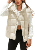 Himosyber Womens Puffer Vest Sleeveless Casual Loose Warm Lightweight