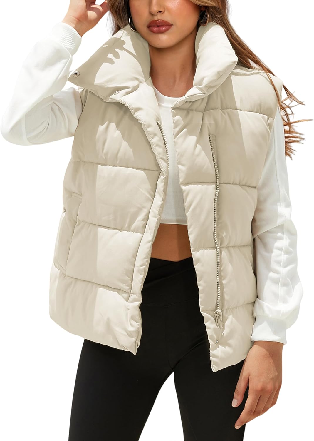 Himosyber Womens Puffer Vest for Stylish Winter Warmth