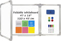 Whiteboard Set Dry Erase Board 47 x 18 in - Foldable Planning Board