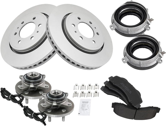 TRQ Front Brake Pad & Rotor Kit for 2015-2017 Ford F-150