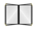 Goodsmart Restaurant Menu Covers 8.5 in x 11 in - 4-Page 8-View Pack