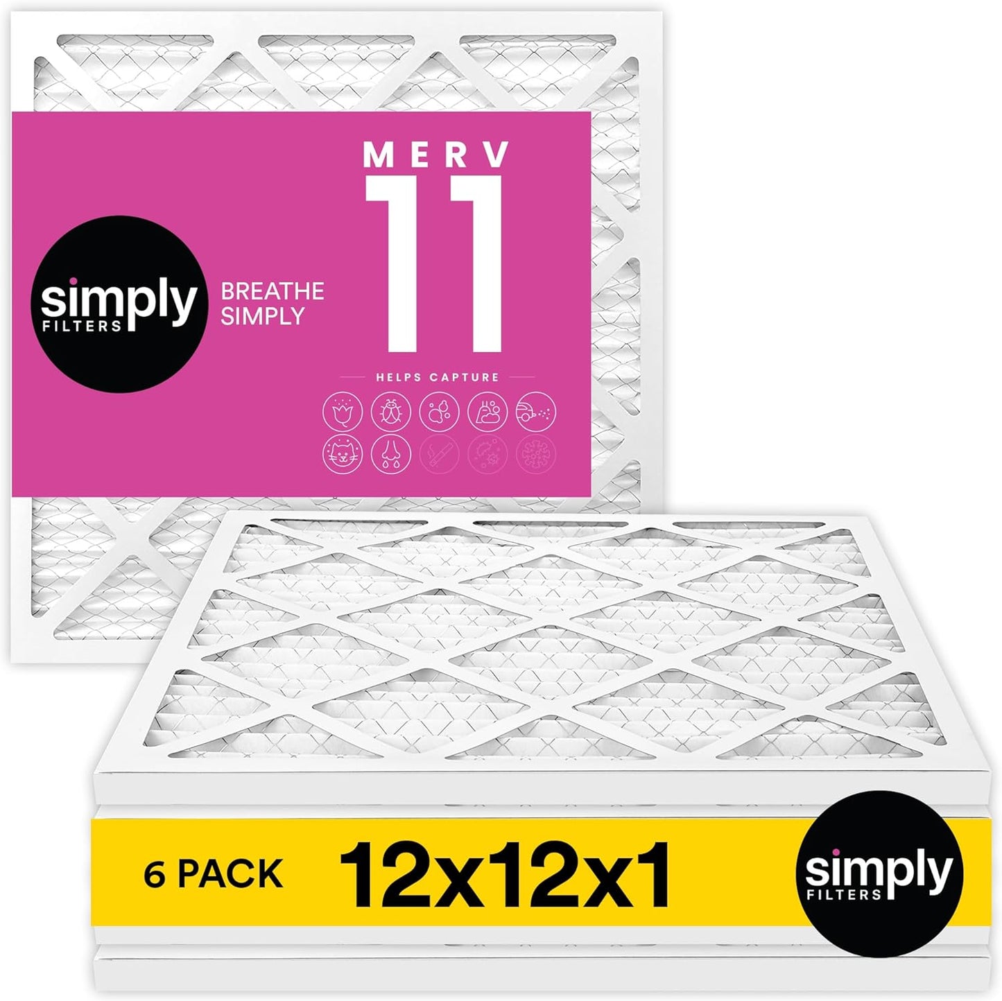 Simply 12x12x1 Air Filter Merv 11 for Cleaner Indoor Air