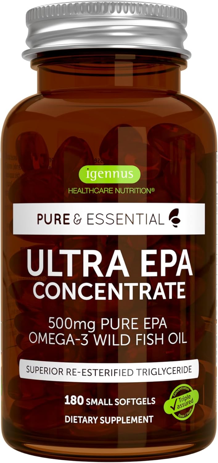 Igennus Ultra Pure Omega-3 EPA 500mg for Heart Health