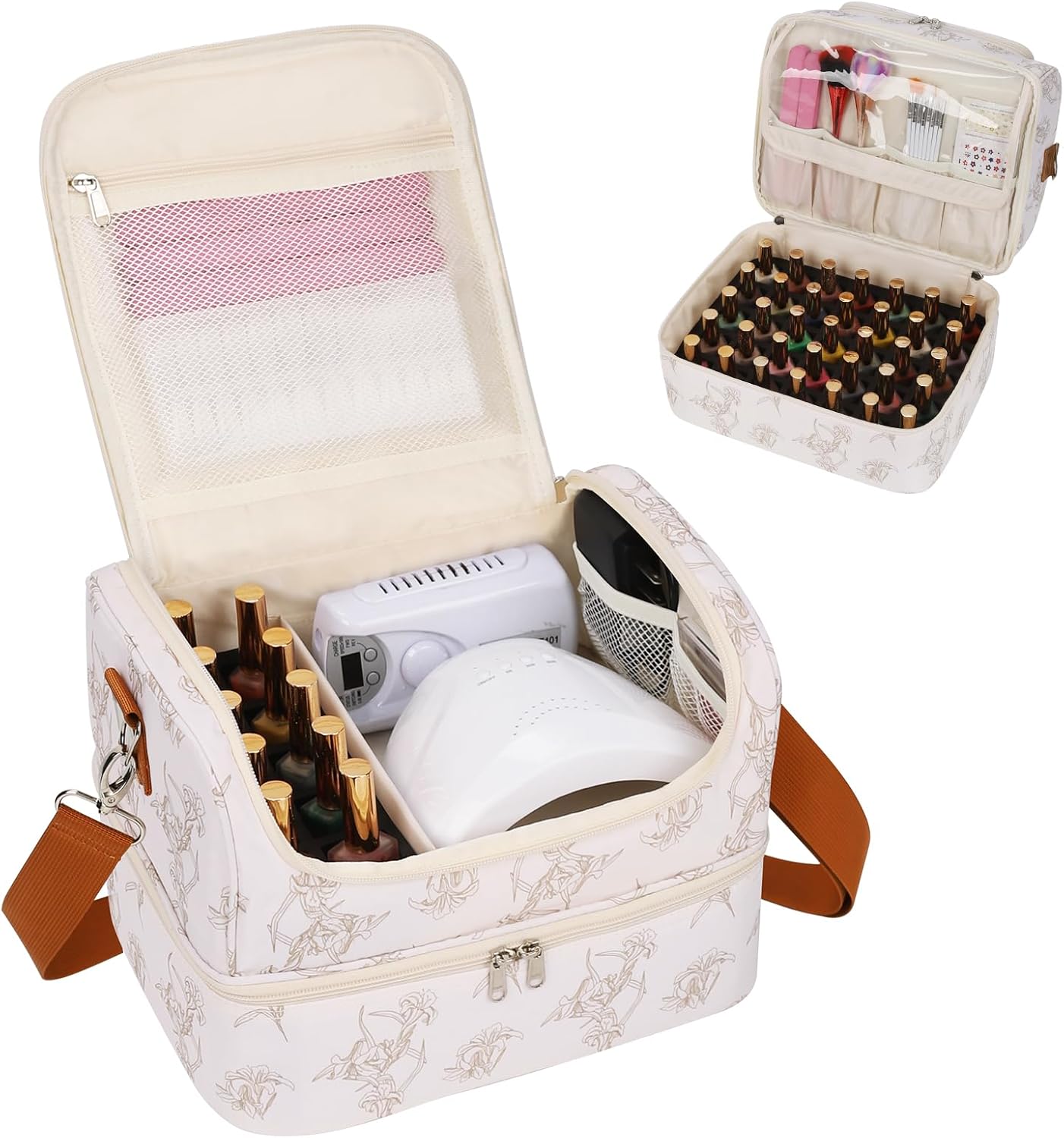 CUBETASTIC Nail Polish Organizer for Travel & Home Use