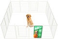 40 in 16-Panel Dog Playpen for Medium and Large Dogs - White Patented