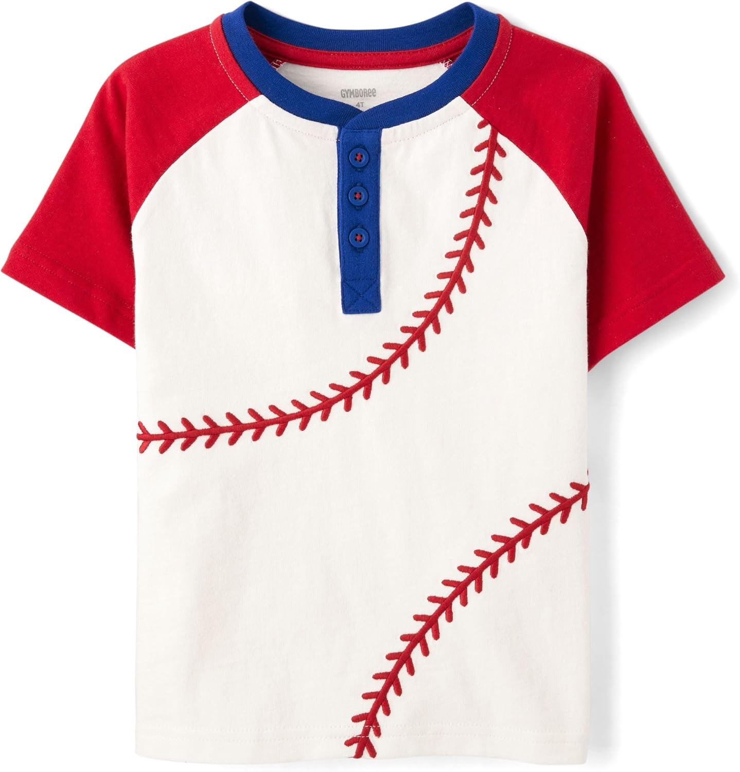 Gymboree Boys' Short Sleeve Henley Top for Toddlers and Kids