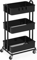 Simple Houseware 3-Tier Heavy Duty Metal Utility Rolling Cart