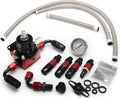 YESHMA EFI Fuel Pressure Regulator Kit 0-100psi with Gauge - Universal