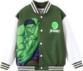 Marvel Hulk Bomber Jacket for Boys 2-13Y - Lightweight Varsity Coat