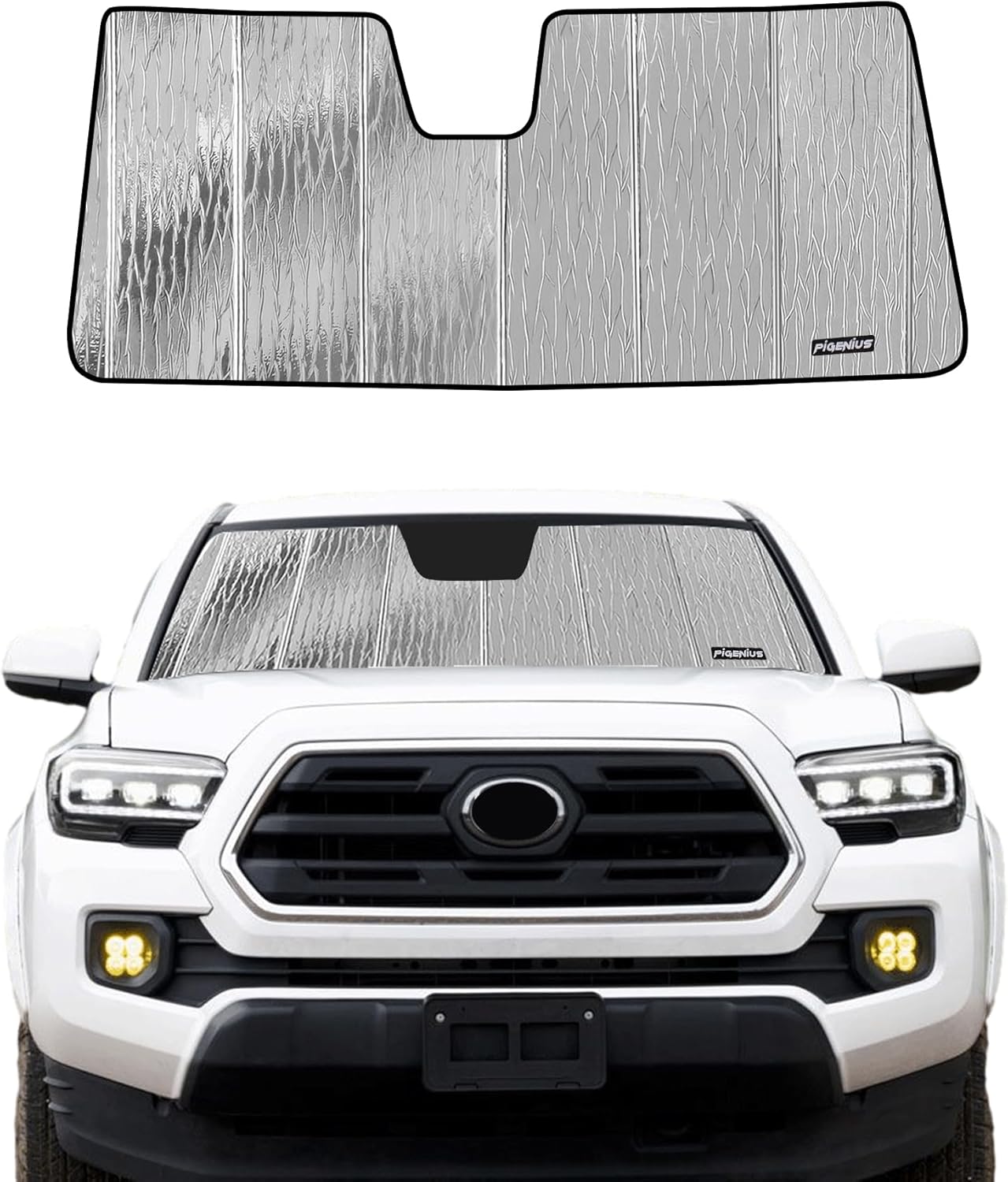 Windshield Sun Shade for Toyota Tacoma 2018-2023 - Custom Fit