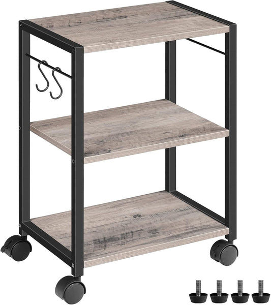 3-Tier Under Desk Printer Stand for Home and Office Storage