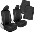 Motor Trend Waterproof Front Seat Covers with Trimmable Floor Mats