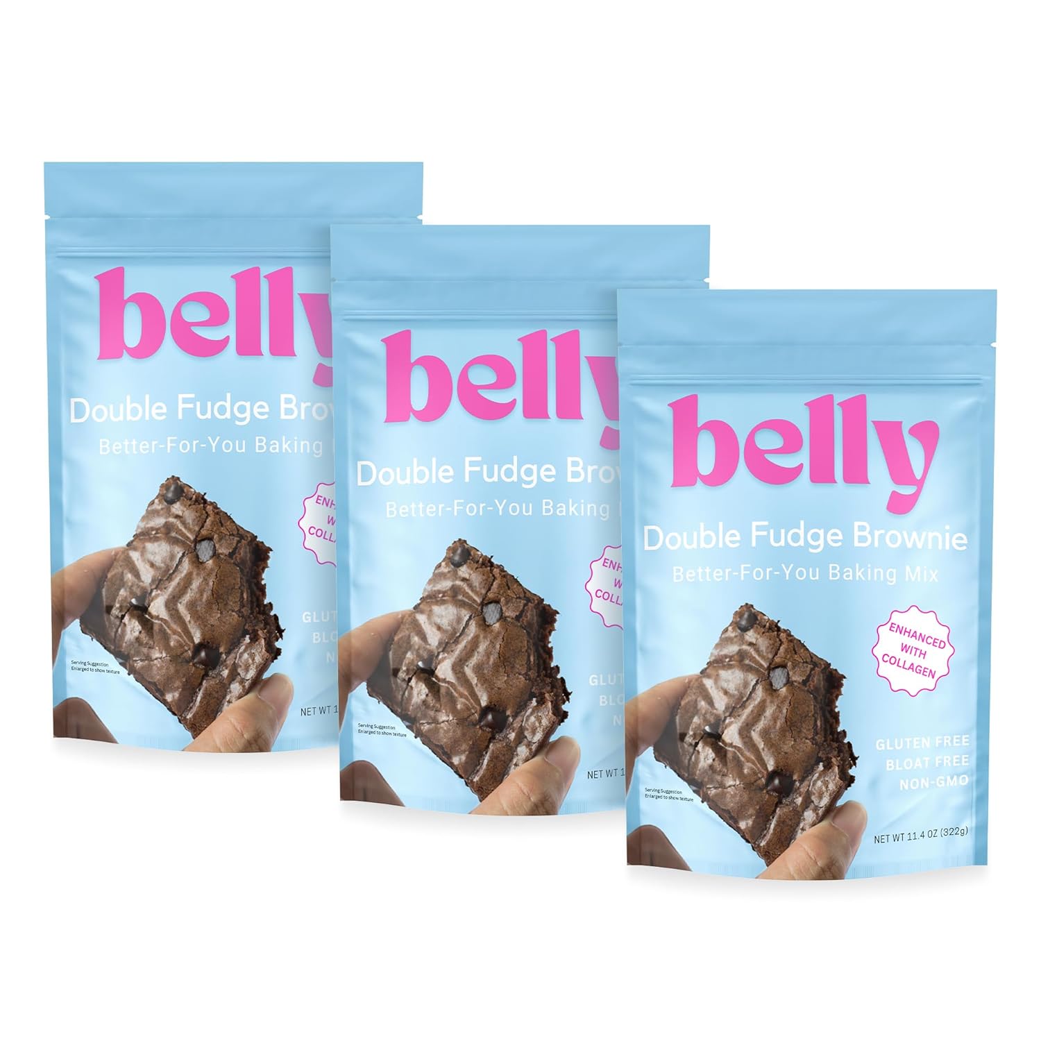 Belly Brownie Mix with Collagen Protein for Healthy Snacking