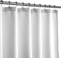 Waffle Weave Fabric Shower Curtain Hotel Spa Luxury - Heavyweight 71 x