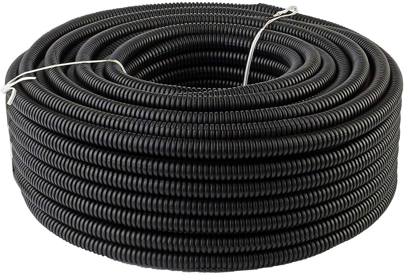 300 FT Black Split Loom Conduit Tubing for Versatile Use