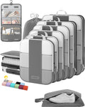 Compression Packing Cubes for Travel Essentials - 10 Set Organizer