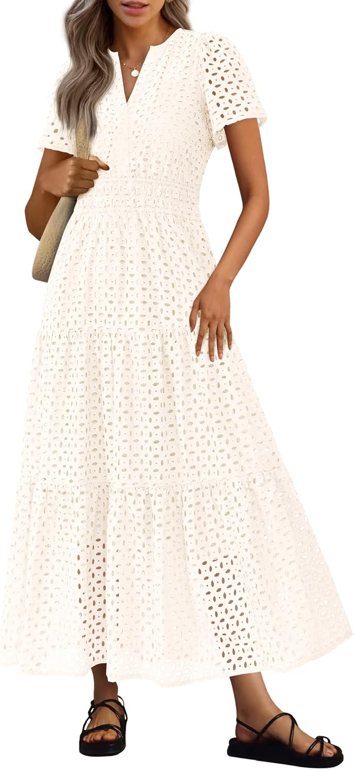 PRETTYGARDEN Womens Summer Maxi Dress for Beach and Vacation