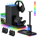 RGB Charging Stand with Cooling Fan for Xbox Series X - 6in1 Space