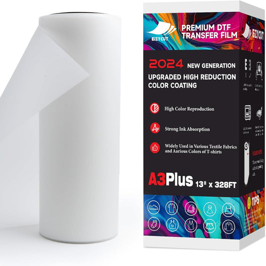 Premium DTF Transfer Film Roll - Superior Quality for Dark Fabrics!