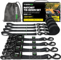 Rhino USA Ratchet Straps Heavy Duty Kit for Secure Cargo Transport