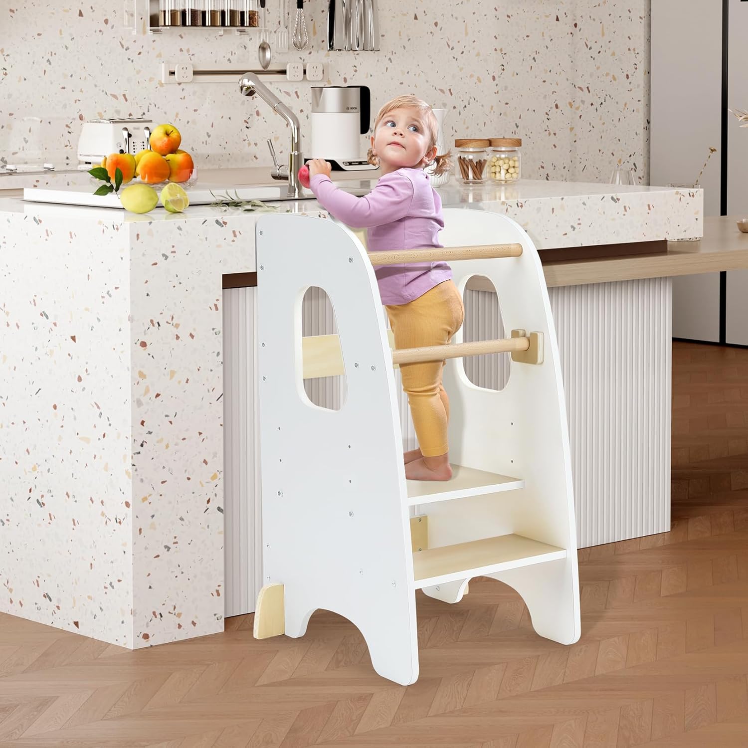 Ezebaby Toddler Standing Tower - Adjustable Kitchen Step Stool