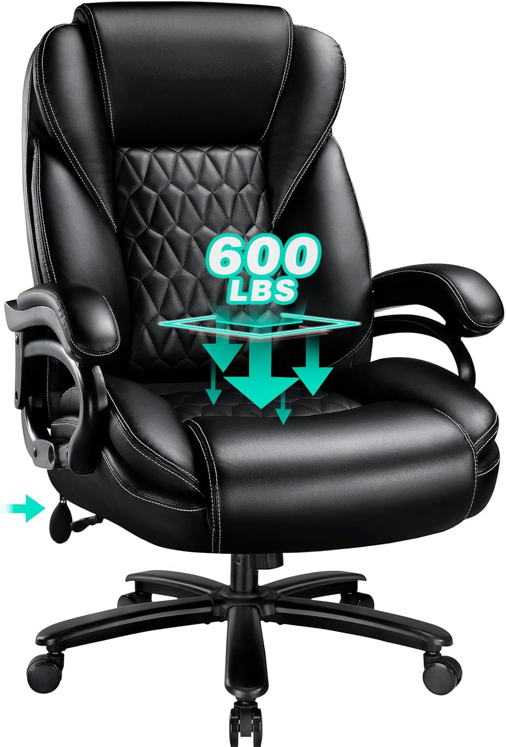 Famsway 600lbs Big & Tall Office Chair - Lumbar Support for Pain Relief