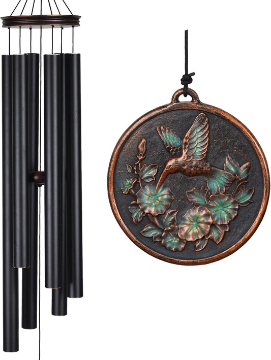 Vanquer Large Wind Chimes for Outside Deep Tone - 46 in Hummingbird
