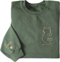 Personalized Cat Mom Sweatshirt for Women - Custom Cozy Gift