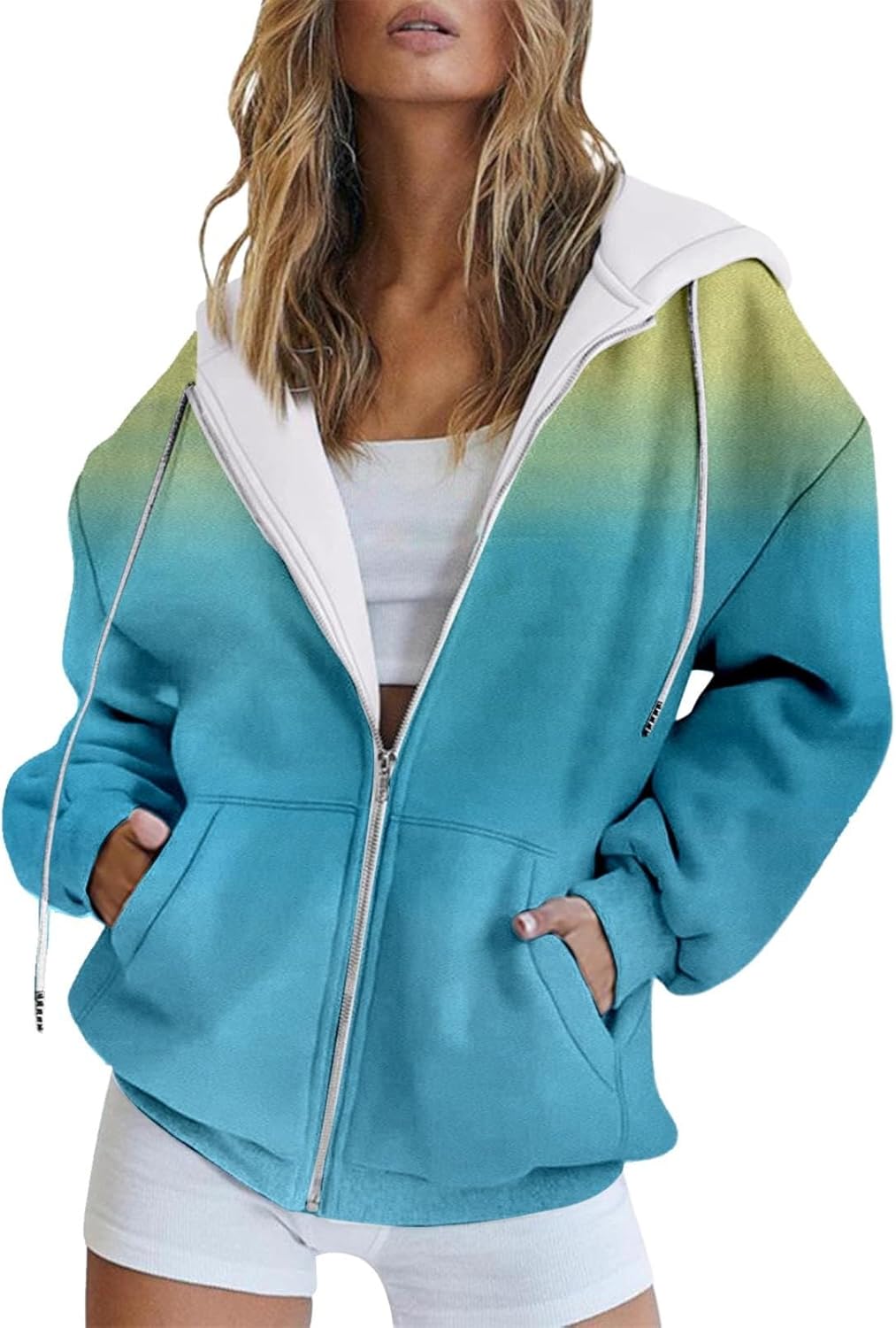 Cozy Gradient Oversized Hoodie w/ Pockets