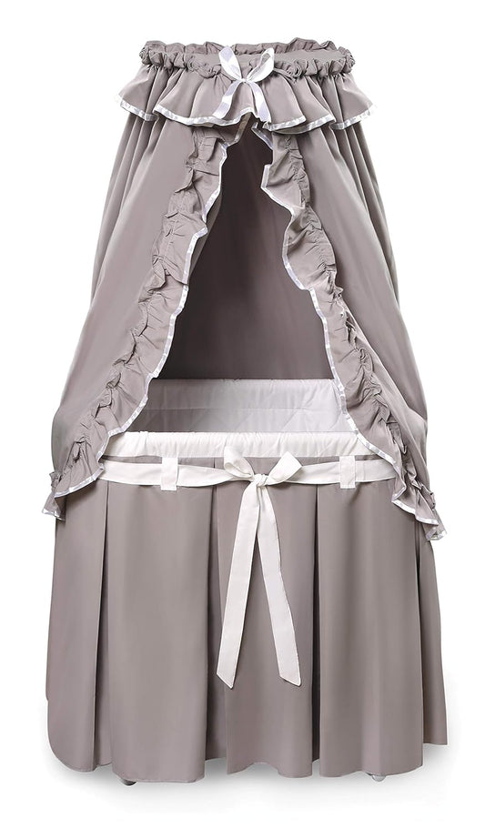 Majesty Canopy Bassinet - Rocking Baby Cradle with Storage