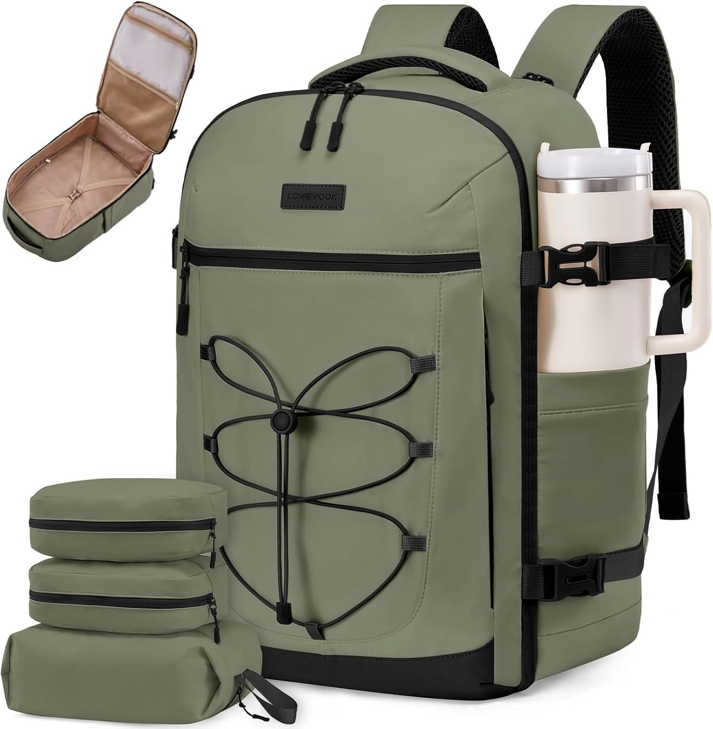 LOVEVOOK Travel Backpack for 17.3 Laptop and Essentials