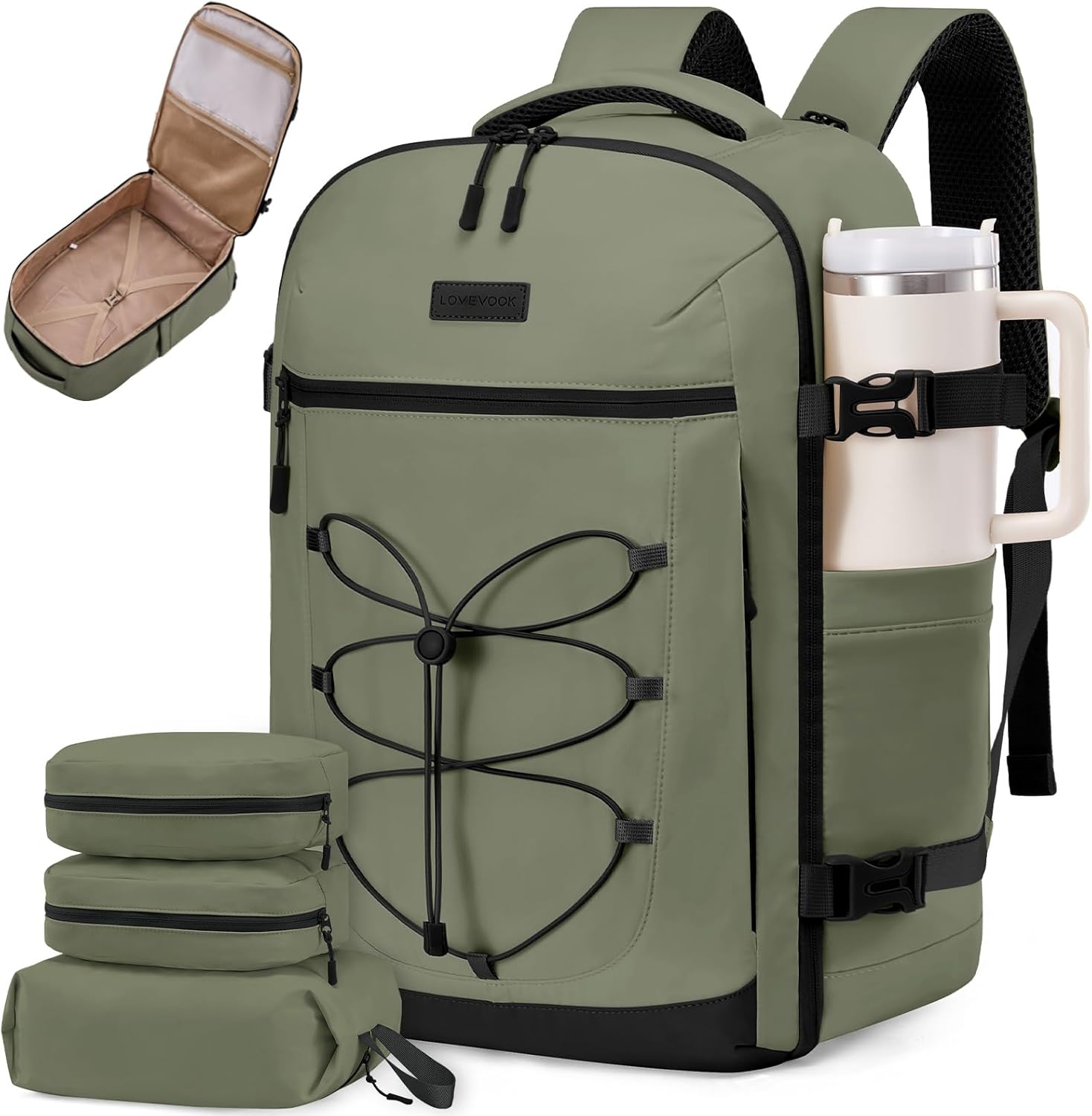 LOVEVOOK Travel Backpack for 17.3 Laptop and Essentials