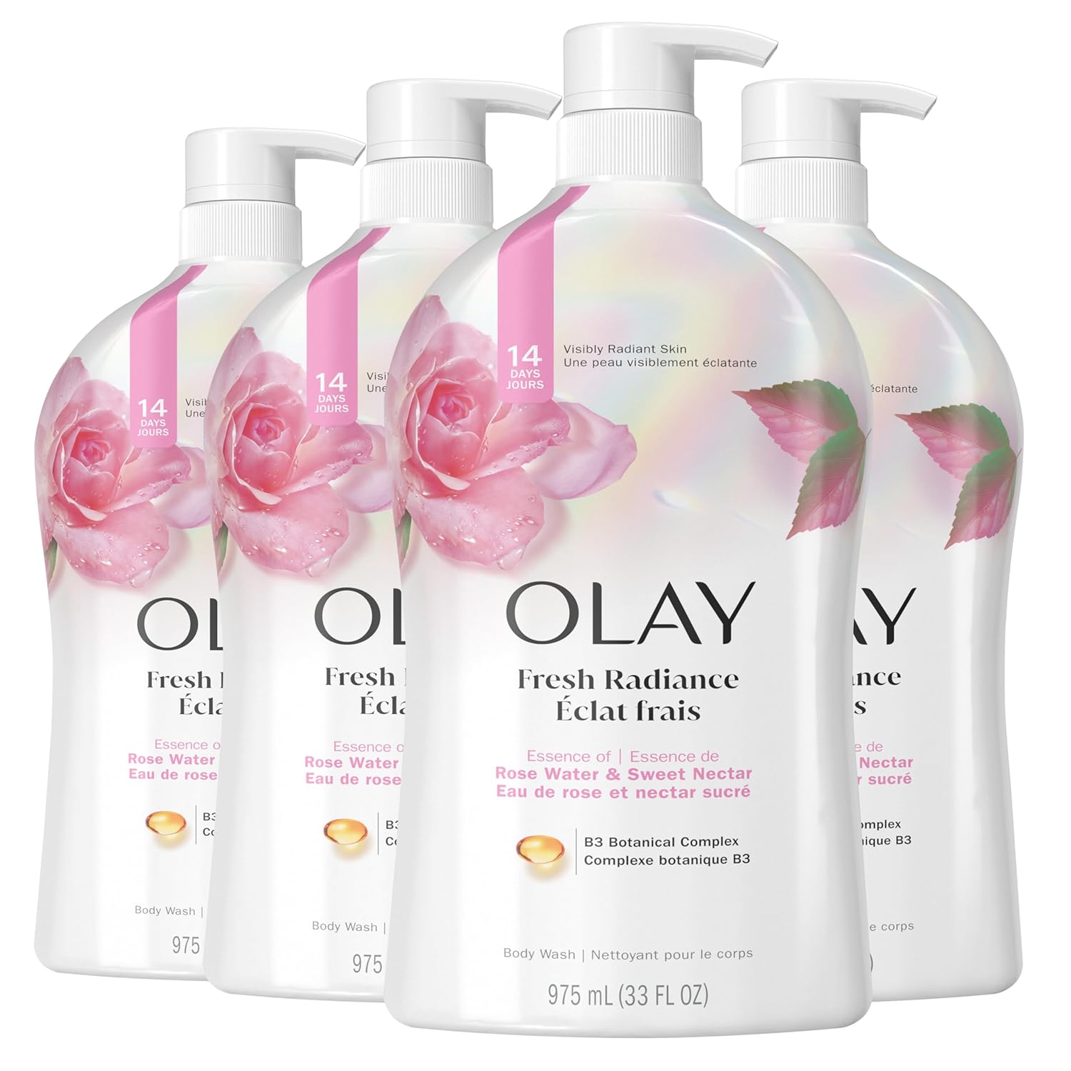 Olay Body Wash for Women with Rose Water & Sweet Nectar Scent