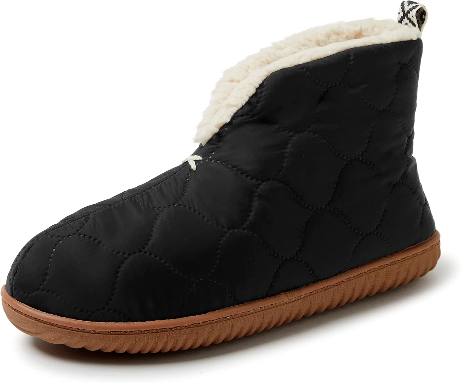 Dearfoams Women's Warm Up Bootie Slipper for All Day Comfort
